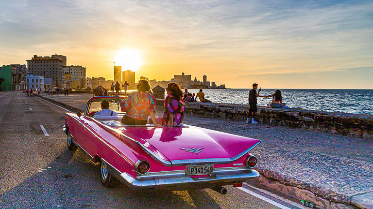 A vibrant scene in Cuba