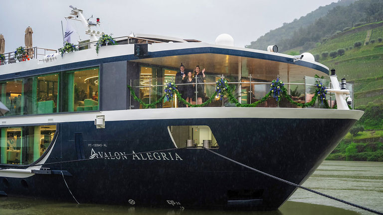 Avalon Alegria was christened in Portugal in March.