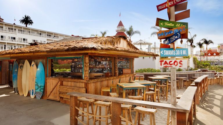 Casual eateries abound at the property, including Beach & Taco Shack, which is right on the boardwalk.