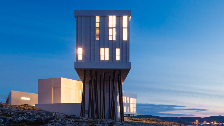 Fogo Island Inn is a remote property on the island it's named for, which is off the shores of Newfoundland and Labrador, Canada. // © 2017 Fogo Island Inn