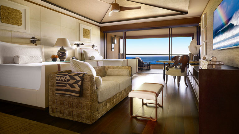 Many guestrooms at Four Seasons Resort Lanai have ocean views.