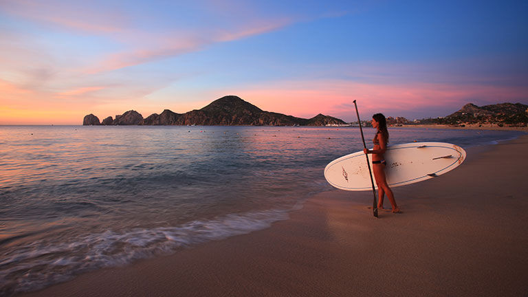 Medano Beach is a popular swimming spot.