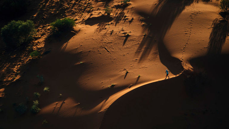 More than 1,100 linear dunes make up the Simpson Desert.