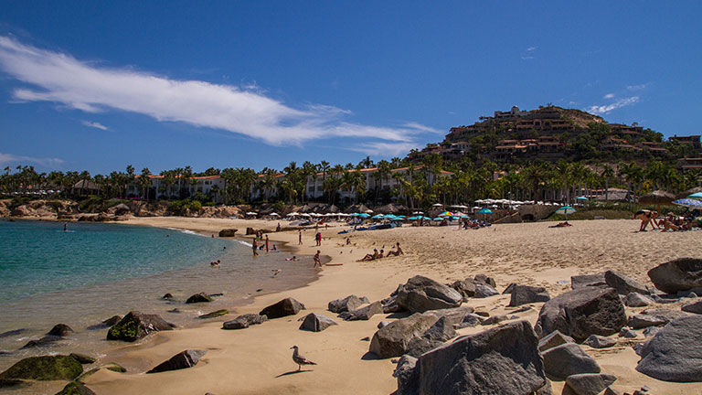 Palmilla Beach is a quieter, more out-of-the-way option.