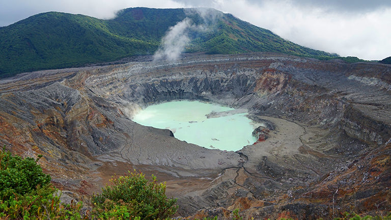 Poas Volcano National Park offers Costa Rica visitors wonderful access to one of the nation’s most photogenic volcanic craters.