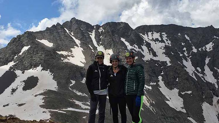 The writer (far right) with members of her hiking group. // © 2017 Josh Butson