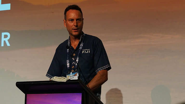 Tourism Fiji CEO Brent Hill told attendees the destination set new records for arrivals and visitor spending in 2023.